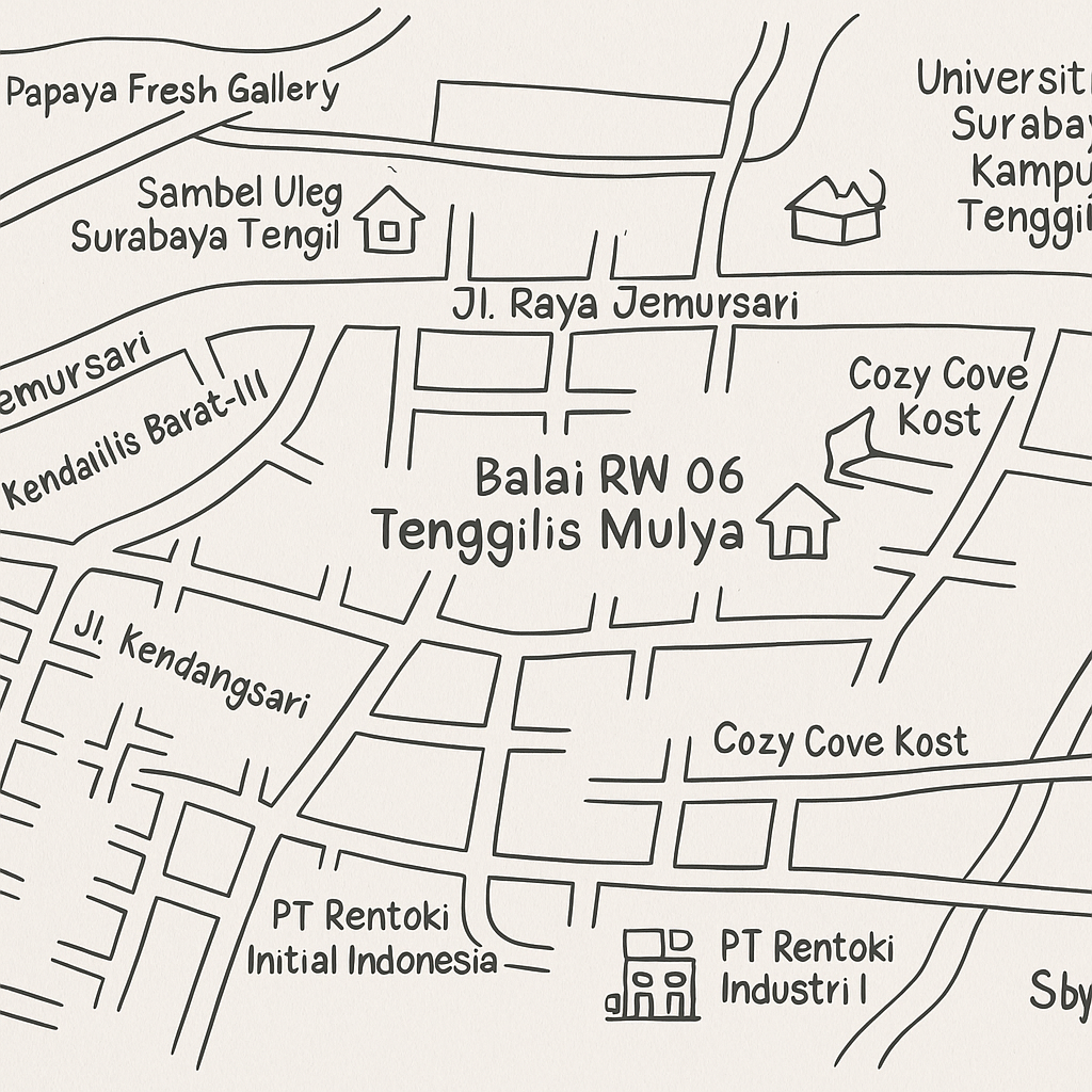 Peta Lokasi Balai RW 06